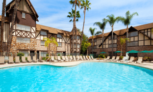 Outdoor pool at Anaheim Majestic Garden Hotel
